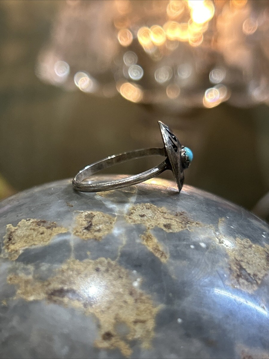 【b-16】 one‐hand bear claw / Turquoise Bear Claw and Turquoise Ring — Cisco's Gallery