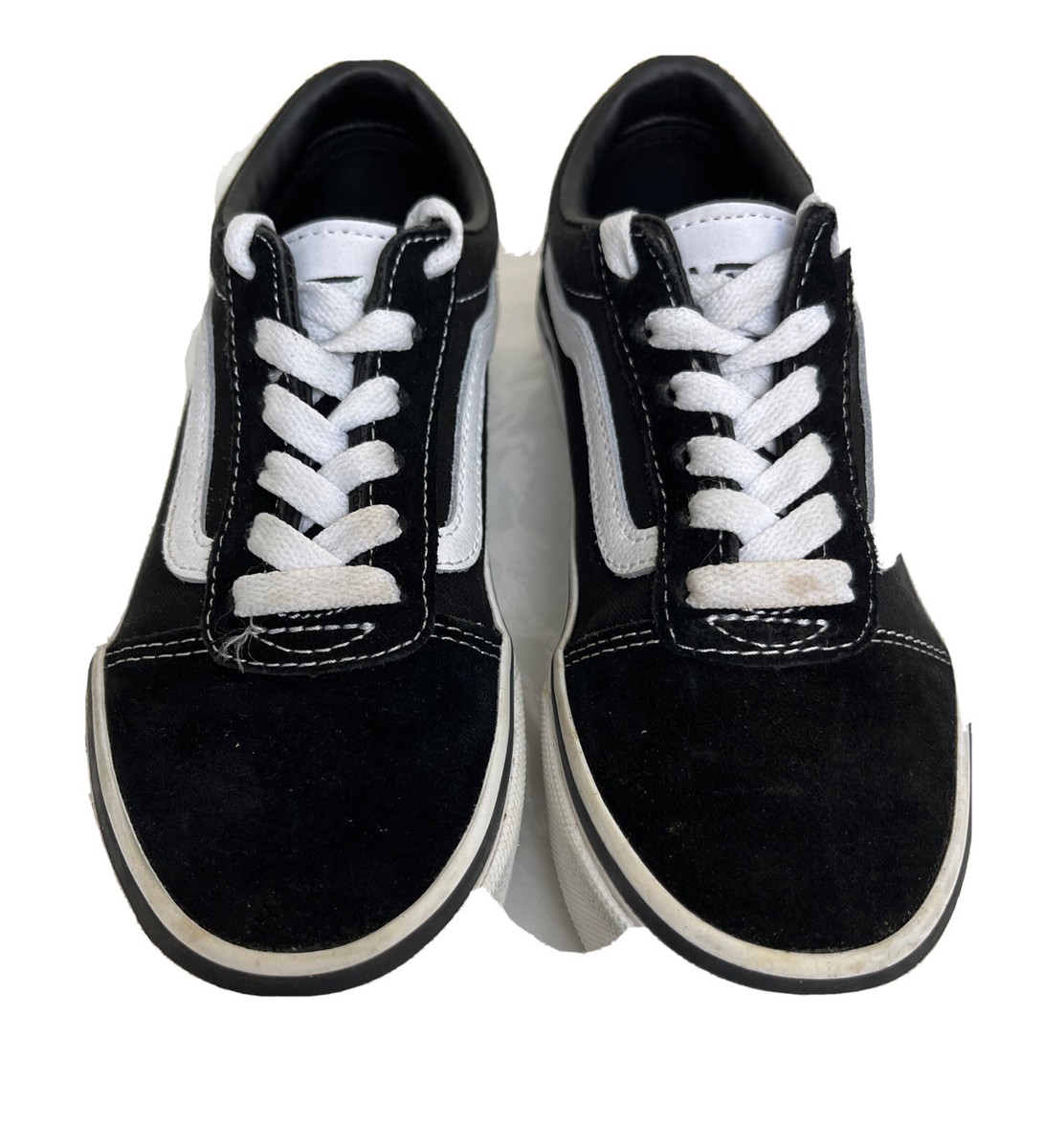 Vans Ward Lo black suede sneaker/Unisex Youth Skate Shoe