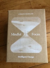 Intelligent Change Mindful Focus 5 Minute Hourglass Sand Timer Open Box