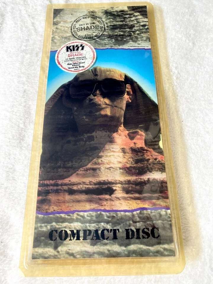 KISS SEALED CD 1989 LONGBOX HOT IN THE SHADE PROMO HYPE STICKER GENE SIMMONS LP - Image 2 of 4