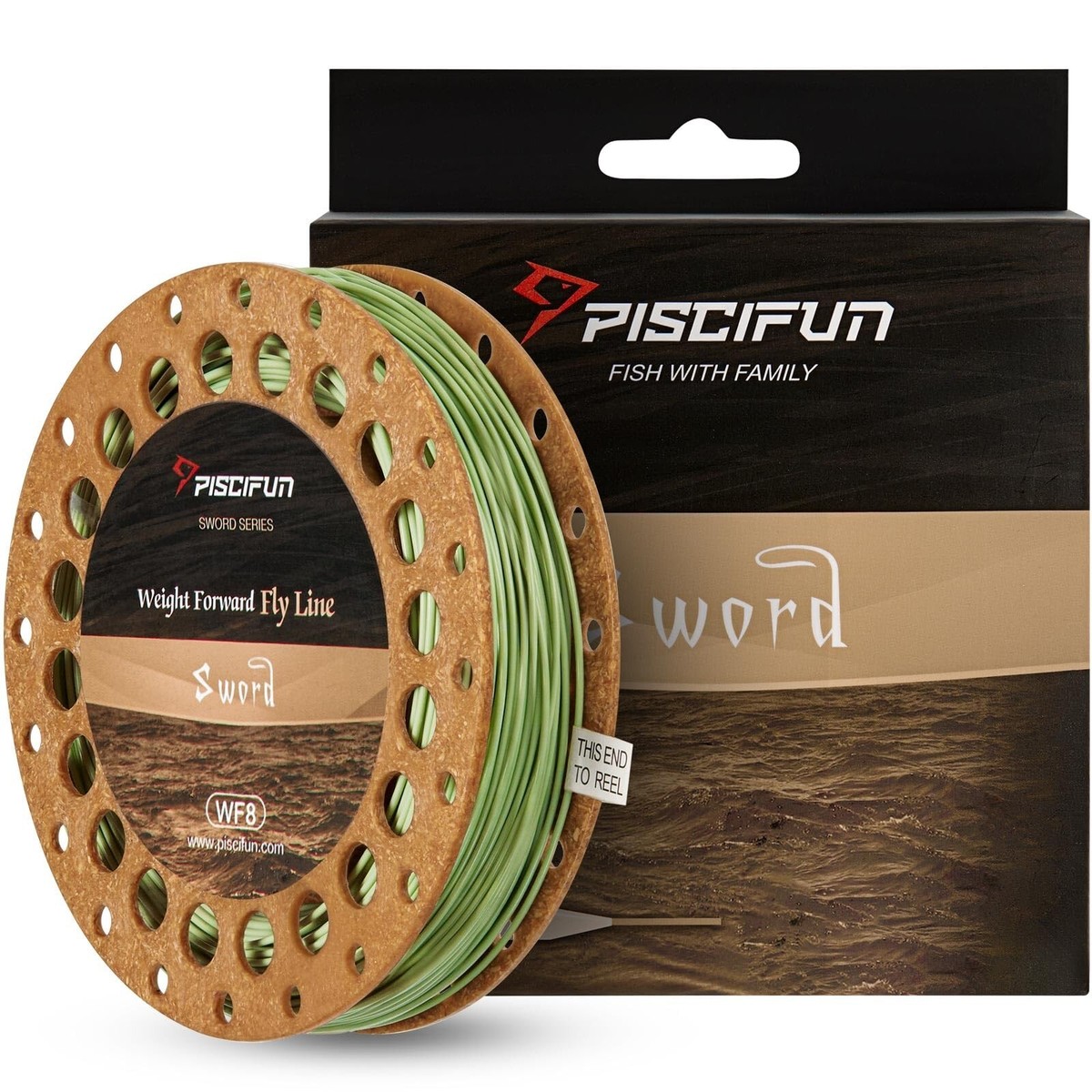 Piscifun Sword Fly Fishing Line with Welded Loop, Weight Forward Floating 