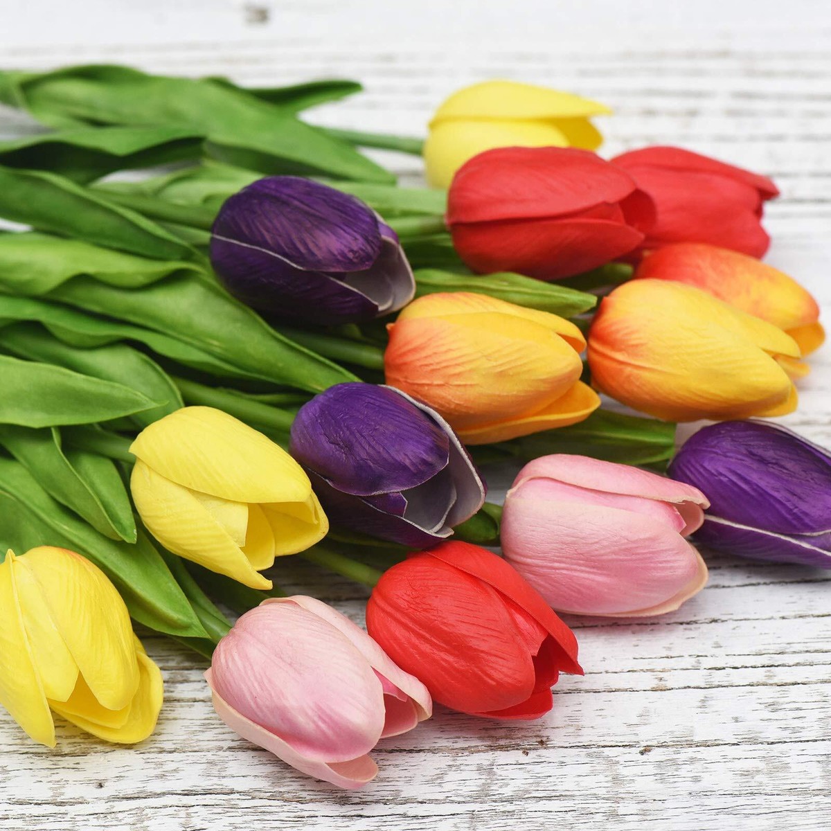 FiveSeasonStuff Tulips Artificial Flowers | Real Touch | Wedding