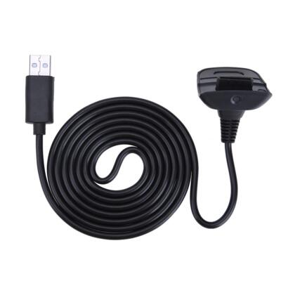 1pc Ladekabel für Xbox 360 Wireless Game Controller Joystick (Schwarz)