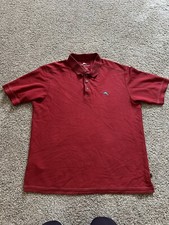 TOMMY BAHAMA . Short Sleeve Red Polo Shirt Men's Size: L
