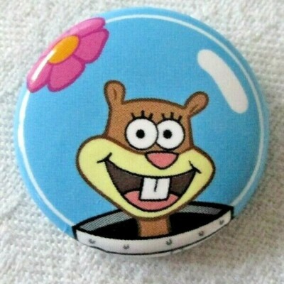 Neuheit Pin Anstecker ~ Spongebob Schwammkopf sandige Wangen