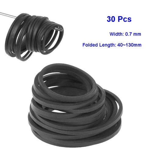 Universal Mix Cassette Rubber Tape Machine Belts Assorted square Belt 1.0 1.2mm - Afbeelding 8 van 20