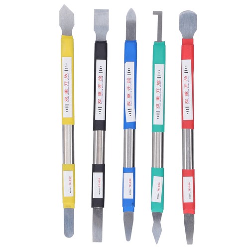 5 pièces outil de réparation de grattoir à colle Pry Bar en acier inoxydable téléphone portable - Photo 10 sur 12