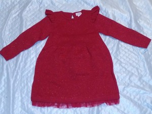 baby red sweater dress