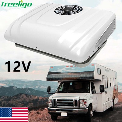 Treeligo 13500BTU12V RV Rooftop Air Conditioner Electric AC Unit Cooling A/C Kit