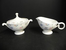 Monticello (No Trim) by HARMONY HOUSE CHINA Creamer Sugar Bowl & Gravy Boat Set