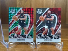 James Harden 2023-24 Mosaic Basketball Give and Go #15 Green Mosaic + Base