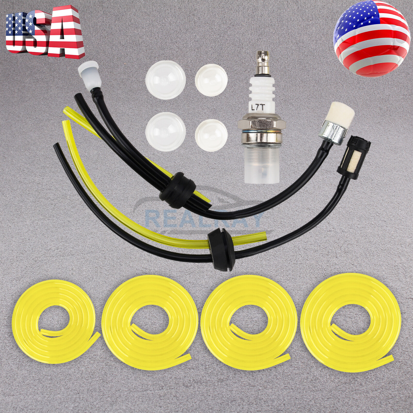 Fuel Line Kit & Grommet Assembly For Redmax GZ23N Straight Shaft String