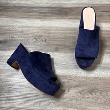 Loeffler Randall Amara Velvet Platform Slides...