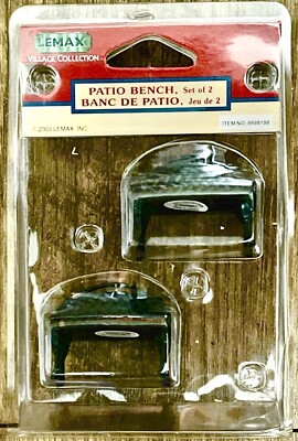 Lemax 34897 Village Collection Patio Benches Set Of 2 Christmas Valley #9898198