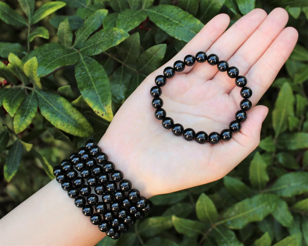 6mm Black Onyx Bead Bracelet - Zoe Lev Jewelry