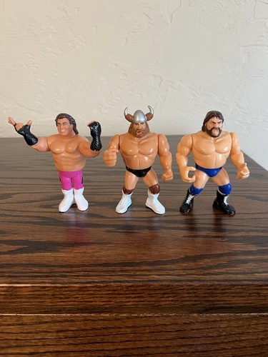 WWF Hasbro Lot of 3 Hacksaw Jim Duggan, Beefcake, The Berzerker John Nord N MINT