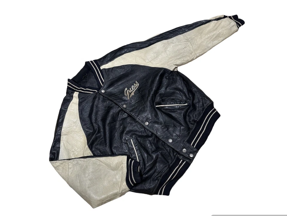 90s Guess Leather jacket vintage size L - Bild 2 von 4