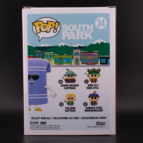 Funko Pop South Park Flocked Towelie #34 Amazon Exclusive w/protector - Picture 3 of 6