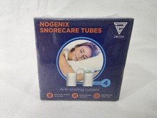 NEW Anti-Snoring Nogenix Snorecare Tubes NIP 4 Sets Per Box Reusable 