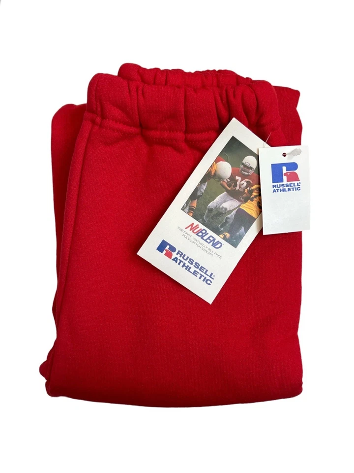 Pantalones deportivos Russell vintage talla juvenil pequeño stock muerto nuevos con etiquetas años 90 hechos en EE. UU. Foto 2 de 4