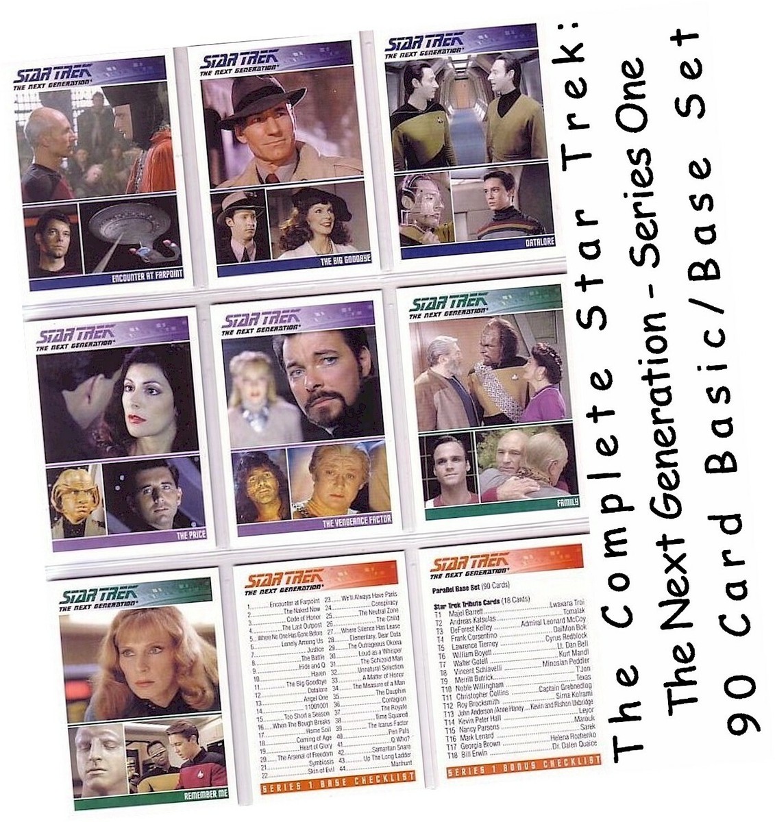 Complete Star Trek TNG The Next Generation Series 1 - 90 Card