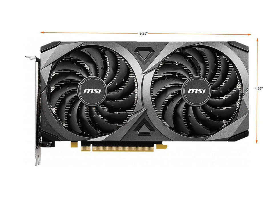 MSI Ventus GeForce RTX 3060 12GB OC GDDR6 PCIe 4.0 Video Graphics Card GPU - Image 3 of 4