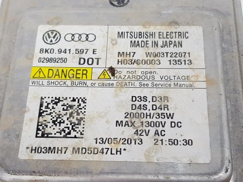 8K0941597E centralina luce xenon per VOLKSWAGEN GOLF VII VARIANT BA5 2312925 - Immagine 3 di 4