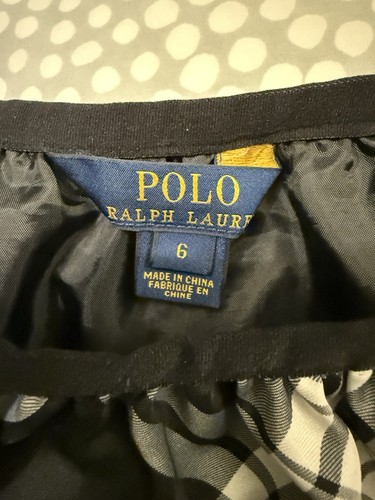 Falda a Cuadros Polo Ralph Lauren Niñas Negra y Crema - Talla 6 Años Envío Gratis - Imagen 12 de 12