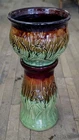 jardiniere planter 😍 Art Nouveau Iris Irises 🌹 🌺  Majolica Robinson Mccoy ?
