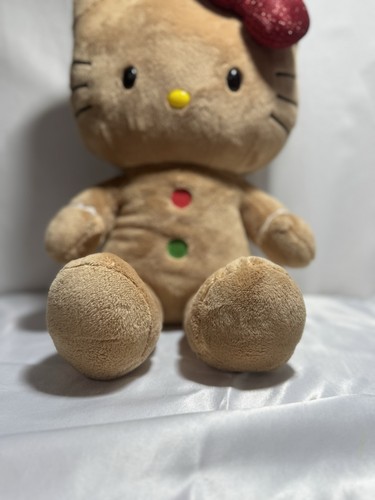 Build a Bear hellbraune Hello Kitty Lebkuchen Weihnachten 2012 individuelle glitzernde rote Schleife - Bild 6 von 12