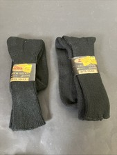 Kmart Mens Crew Socks Vintage Orlon Acrylic Nylon 2 Pairs Size 10-13 Black New