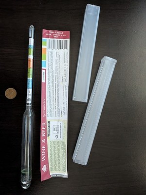 Triple Scale Hydrometer - Alla France - FREE Shipping