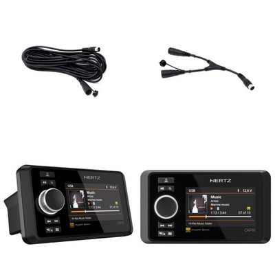 Hertz Capri H100 Marine 4.3'' Color Display Media Receiver with Capri HD1 Opti...