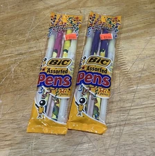 Vtg Bic Wavelengths Pens Glow In Dark Sports Skateboard Retro 1997 (2) 4 Packs