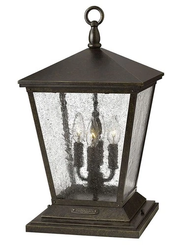 Hinkley Lighting 1437 Trellis 120v 4 Light 19.75" Tall Pier Mount - Bronze - Picture 1 of 7