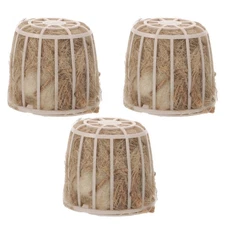  3 Pcs Hummingbird Nesting Material Birds Breeding Nests with Cage