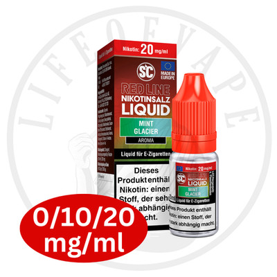 SC RED LINE E-Liquid für E-Zigarette & Vape mit 0/10/20mg Nikotin I Nic Salt