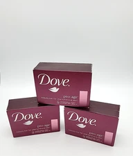 Dove Pro Age Bar Soap Discontinued Moisturizing Olive Oil 4.25oz Beauty Lot of 3