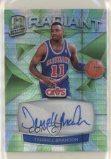 2018 Spectra Radiant Signatures Neon Green Prizm 27/49 Terrell Brandon Auto 5w7