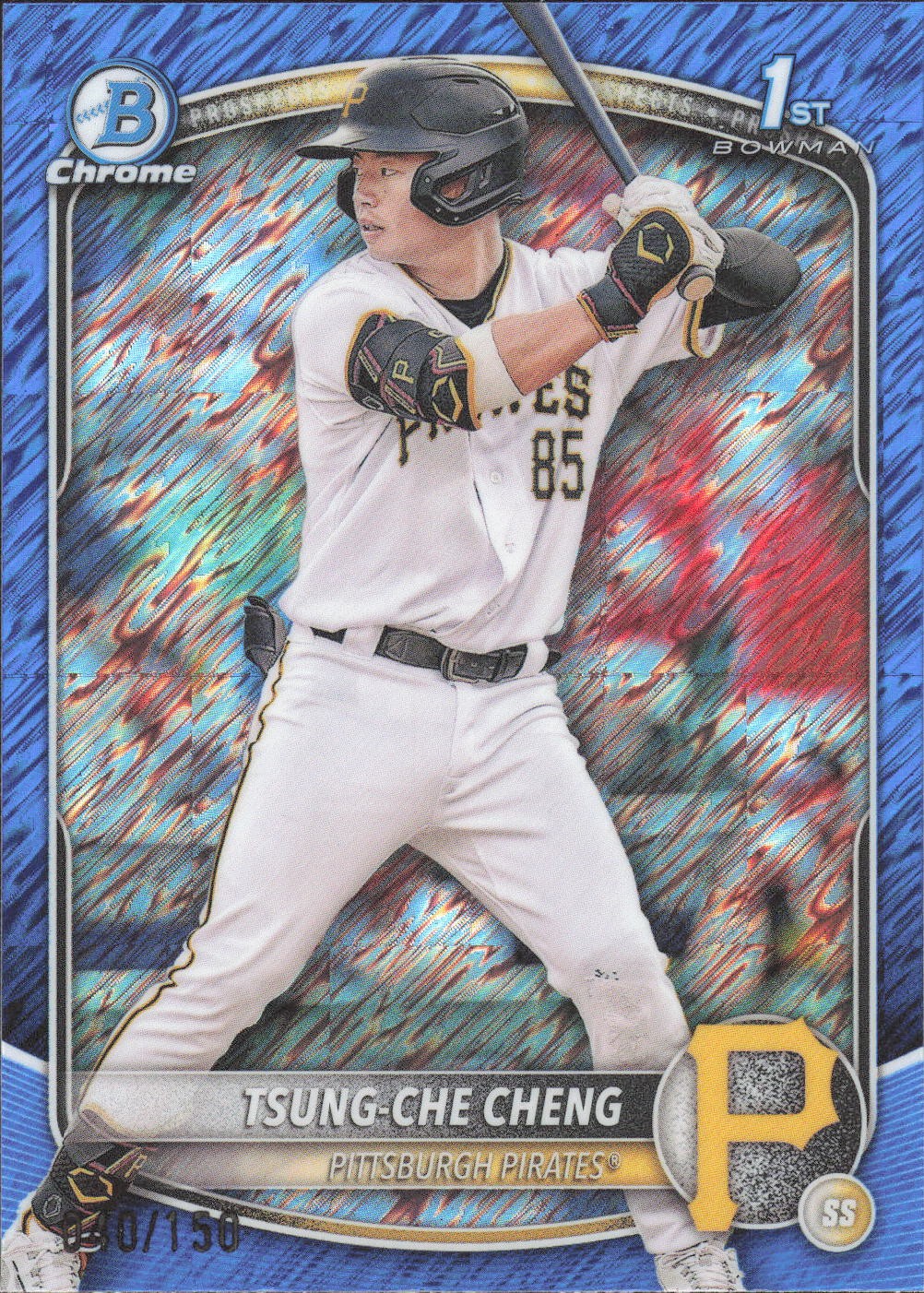 Tsung-Che Cheng 2025 Bowman Chrome Blue Shimmer Refractor #BCP-95 #/150