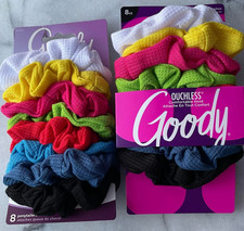 2 Goody Ouchless Comfortable Hold Fabric Scrunchies 04449 Multicolor 8 Ct Ea