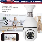 355° Panorama WiFi Security Camera Light Bulb Wireless CCTV Monitor Night Vision