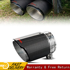 2x Exhaust Pipe Tip Rear Tail End Muffler For Honda Civic Hatchback 2016-2021