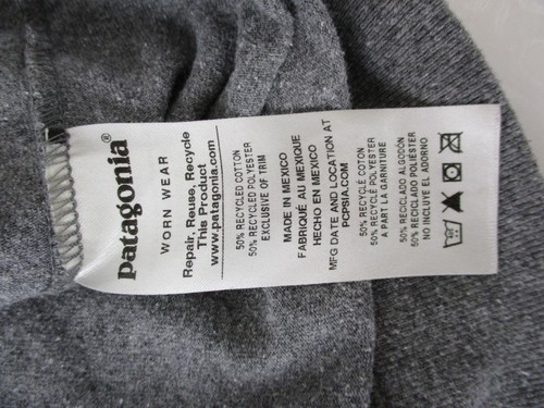 Patagonia Women's Gray Mountain Climbing L/S T-Shirt sz. L Responsibili-Tee - Picture 7 of 10