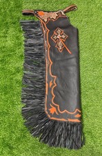 Custom Bull Riding Chaps Genuine Leather Rodeo Chaps Cowboy Western Rodeo Gear