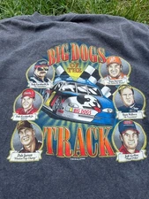 Vintage Y2K Big Dogs NASCAR Racing Shirt Dale Earnhardt Jeff Gordon XL