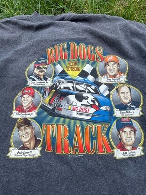 Vintage Y2K Big Dogs NASCAR Racing Shirt Dale Earnhardt Jeff