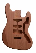 Custom Guitar Body, FS, Unfinished, Mahogany, Fits Strat® Stratocaster® Neck