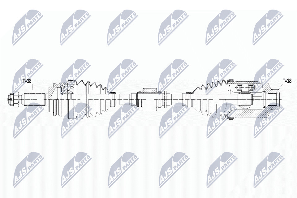 Nty Driveshaft For Jeep Compass 4Wd 2.4 14- /Atm,Right - Image 4