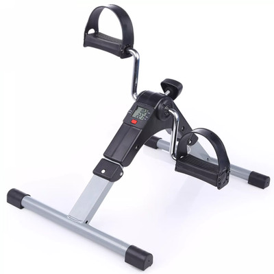 Tragbarer Heimtrainer für Beine & Arme   Pedalfahrrad mit LCD & Widerstand